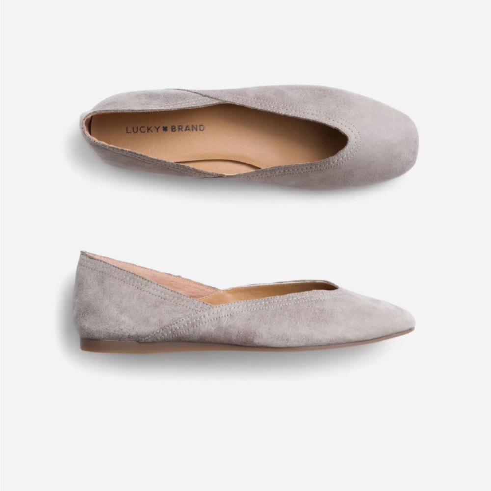 Lucky Brand Alba Suede Ballet Flats